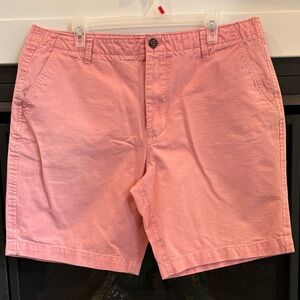 Aeropostale Men's Light Pink Flat Front Shorts